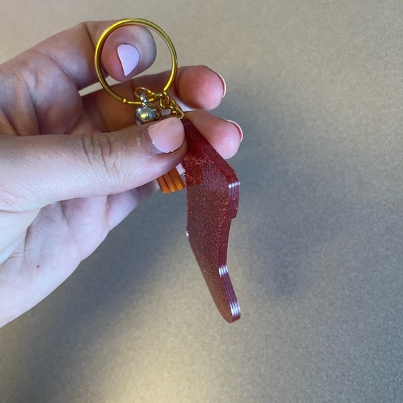 Handmade Christmas Keychain- Stocking - Picture 3 of 6